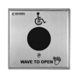 Camden Door Controls Botón para Puertas CM-324-41W, Alámbrico, Metálico 