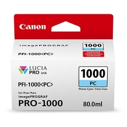 Cartucho Canon PFI-1000 Cian Fotográfico, 80ml 