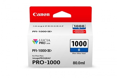 Cartucho Canon PFI-1000 Azul, 80ml 