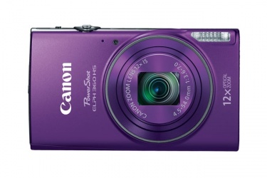 Cámara Digital Canon PowerShot ELPH 360 HS, 20.2MP, Zoom óptico 12x, Morado 