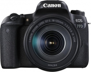 Cámara Reflex Canon EOS 77D, 24.2MP, Cuerpo + Lente 18-135mm 