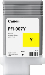 Tanque de Tinta Canon PFI-007Y Amarillo, 90ml 