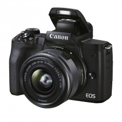 Cámara Digital Mirrorless Canon EOS M50 Mark II, 24.1MP, Cuerpo + Lente EF-M 15 - 45mm y EF-M 55 - 200mm 
