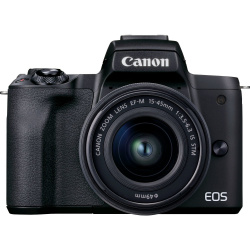 Cámara Digital Mirrorless Canon EOS M50 Mark II, 24.1MP + Lente EF-M 15 - 45mm ― Incluye Mochila, Memoria 32GB SD y Curso Online ABC 
