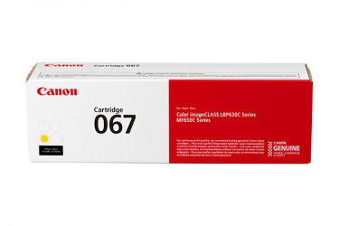 Tóner Canon 067 Amarillo, 1.250 Páginas  