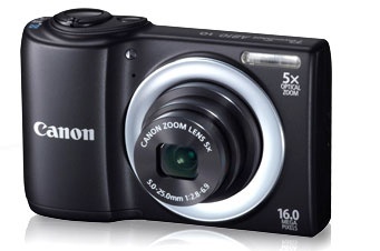 Cámara Digital Canon PowerShot A810, 16MP, Zoom óptico 5x, Negro 