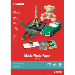 Canon Papel Fotográfico Mate 170g/m², Tamaño Carta, 50 Hojas 