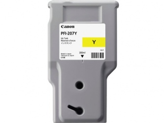 Tanque de Tinta Canon PFI-207Y Amarillo, 300ml,  