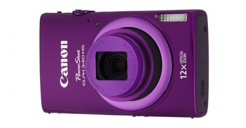 Cámara Digital Canon PowerShot ELPH 340 HS, 16MP, Zoom óptico 12x, Morado 