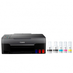 Multifuncional Canon Pixma G2160, Color, Inyección, Tanque de Tinta, Print/Scan/Copy, Negro - Incluye 5 Tintas 