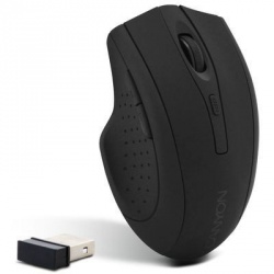 Mouse Canyon Óptico CNL-MBMSOW02, Inalámbrico, USB, 1600DPI, Negro 
