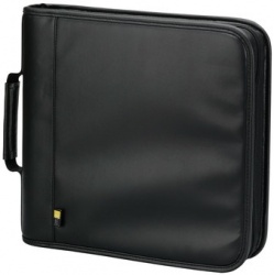 Case Logic Estuche de Polipiel para CD/DVD, 128 Discos, Negro 