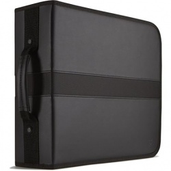 Case Logic Estuche de Cuero para CD/DVD, 208 Piezas, Negro 