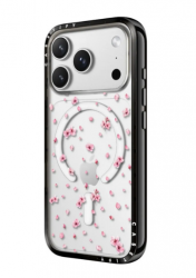 Casetify Funda Pressed Sakura para iPhone 17 Pro Max, Transparente 