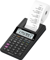 Casio Calculadora con Impresora HR-10RC, 12 Dígitos, Alimentación AC/Batería 