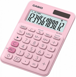 Casio Calculadora Básica MS-20UC-PK, 12 Dígitos, Batería/Energía Solar 