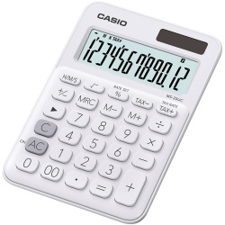 Casio Calculadora Básica MS-20UC, 12 Dígitos, Batería/Energía Solar 