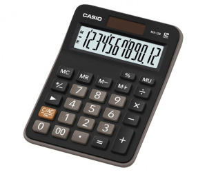 Casio Calculadora Básica MX-12B, 12 Dígitos, Batería/Energía Solar 