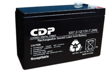 CDP Batería de Reemplazo para No Break B-12/7.2/SLB 12-7.2, 12V, 7.2Ah 