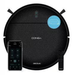 Cecotec Aspiradora Inteligente Conga 999 Origin, 1000 Pa, 500ml, Negro 