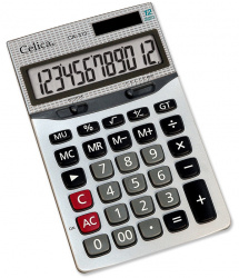 Celica Calculadora Científica CA-313, 12 Dígitos, Gris 