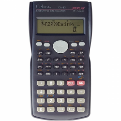 Celica Calculadora Científica CA-83, 240 Funciones, 12 Dígitos, Batería, Negro 