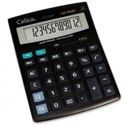 Celica Calculadora de Escritorio CLPCACAB015, 10+2 Dígitos, Negro 