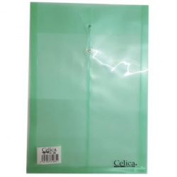 Celica Sobre con Rondana CO-F119, Paquete de 12 Piezas, Tamaño Oficio, Color Verde 