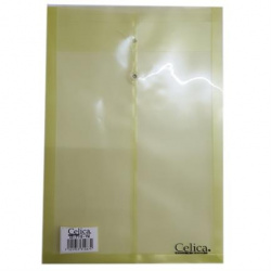 Celica Sobre con Rondana CO-F119, Paquete de 12 Piezas, Tamaño Oficio, Color Amarillo 