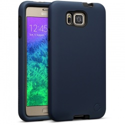 Cellairis Funda Rapture Elite para Samsung Galaxy Alpha, Azul Marino/Negro 