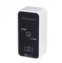 Teclado Celluon Magic Cube, Inalámbrico, Bluetooth, Negro/Blanco (Inglés) 