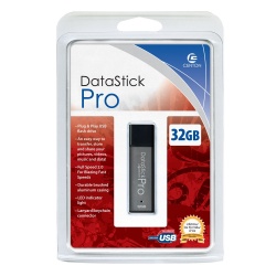 Memoria USB Centon DataStick Pro, 32GB, USB 2.0, Gris 