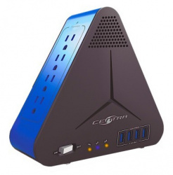 Regulador Centra REG-2000USB, 1kW, 2kVA, Entrada 99 - 145V, Salida 120V, 8 Salidas 