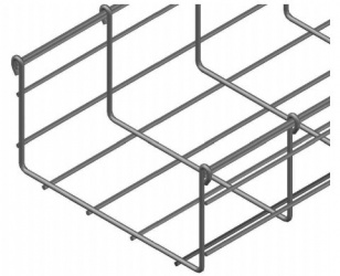 Charofil Charola Tipo Malla para Rack, 105/200mm, 3 Metros, Electro Zinc (EZ) 