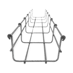 Charofil Charola Tipo Malla para Rack, 54/100mm, 3 Metros, hasta 86 Cables Cat6, Zinc 