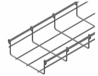 Charofil Charola Tipo Malla para Rack, 54/150mm, 3 Metros, hasta 129 Cables, Electro Zinc (EZ) 