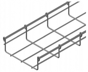 Charofil Charola Tipo Malla para Rack, 54/300mm, 3 Metros, hasta 258 Cables, Electro Zinc (EZ) 