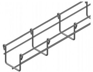 Charofil Charola Tipo Malla para Rack, 54/50mm, 3 Metros, hasta 20 Cables, Electro Zinc (EZ) 