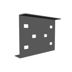 Charofil Cople para Uniones de Escalera de Aluminio, Perfil Z, Peralte 3 1/4