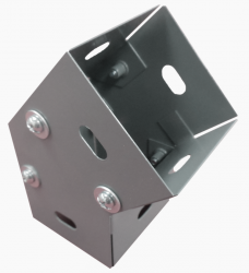 Charofil Esquina para Canaleta CH-DCH4565L, Gris 