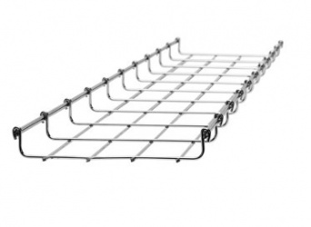 Charofil Charola Tipo Malla para Rack, 33/55mm, 3 Metros, hasta 26 Cables, Electro Zinc (EZ) 