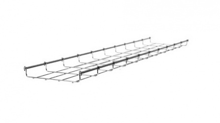 Charofil Charola Tipo Malla para Rack, 33/100mm, 3 Metros, hasta 52 Cables, Electro Zinc (EZ) 