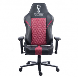 Checkpoint Silla Gamer FIFA World Cup Qatar 2022, hasta 200Kg, Negro/Rojo 