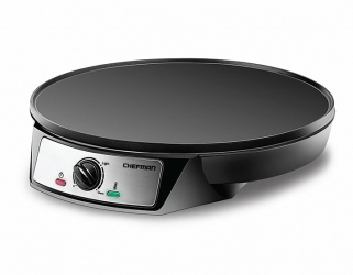 Chefman Crepera RJ33-C-V2-MX, Antiadherente, Negro 