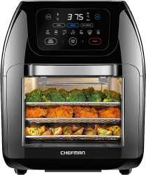 Chefman Freidora de Aire RJ38-10-RDO-V2-MX, 10 Litros, Negro 