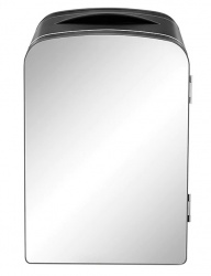 Chefman Mini Refrigerador Portátil con Espejo, 4L, Negro 