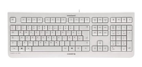 Teclado Cherry KC 1000, Alámbrico, USB, Gris (Español) 