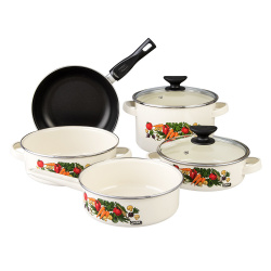 Cinsa Batería de Cocina Armenia, Acero Inoxidable, Antiadherente, 7 Piezas 