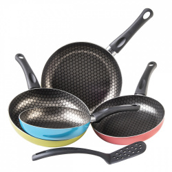 Cinsa Juego de Sartenes Circus, Antiadherente, 5 Piezas, Multicolor 