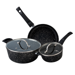 Cinsa Batería de Cocina Forta Roca, Aluminio, Antiadherente, 5 piezas 